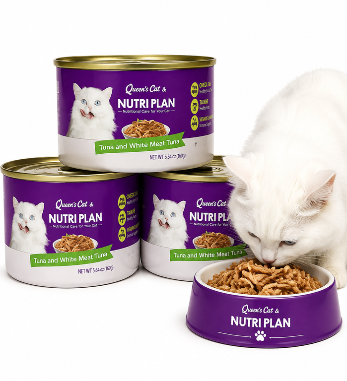 QUEEN'S CAT NUTRIPLAN (WHITE MEAT TUNA) 160G