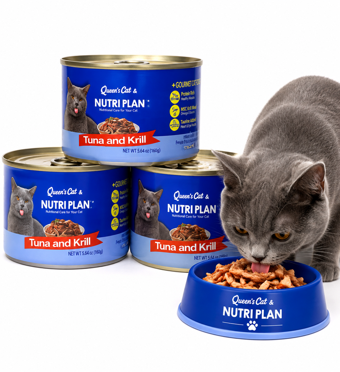 QUEEN'S CAT NUTRIPLAN (KRILL) 160G