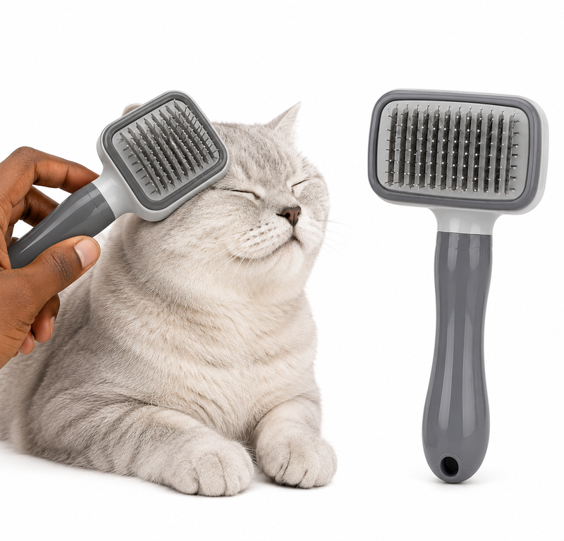 CLEANPET SELF CLEANING SLICKER BRUSH