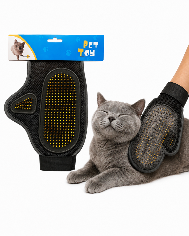 RUBBER PIN GROOMING GLOVE