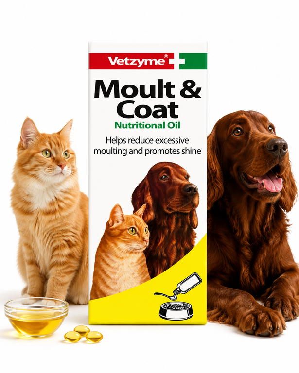 VETZYME MOULT & COAT